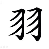 羽字邊的字|部首为“羽部”的字